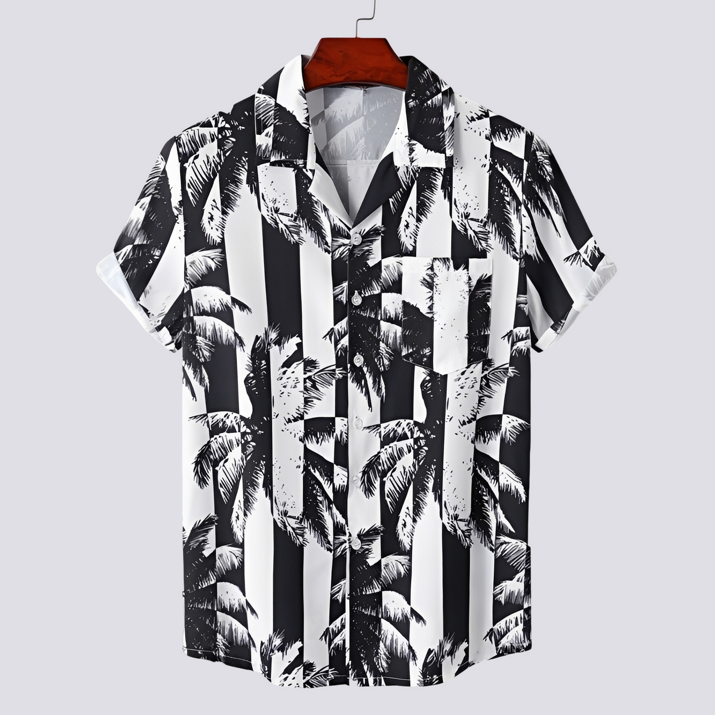 Ronan - Elegantes Herrenhemd mit hawaiianischem Muster