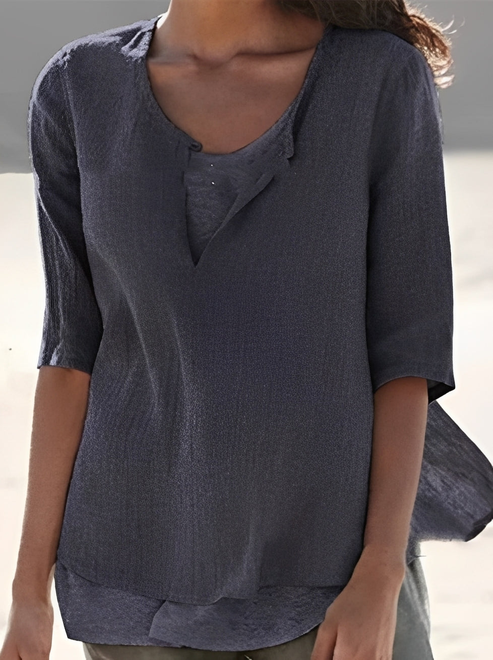 Shania - Elegante Bluse mit Lagenlook für Damen