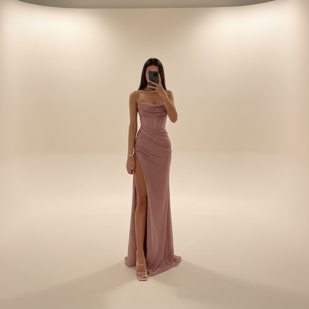 Monique - Elegantes Maxikleid mit Schlitz