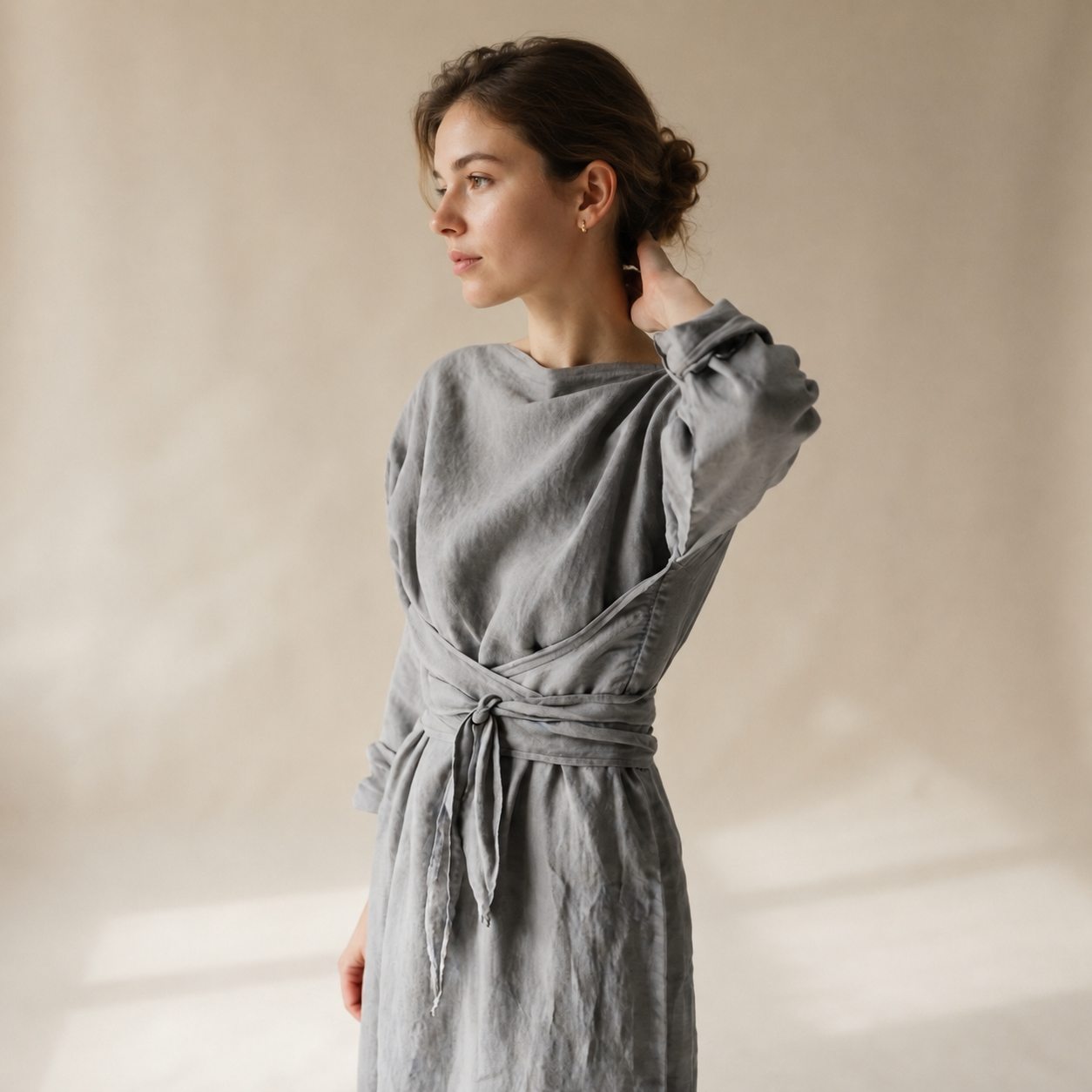 Ashlee - Fließendes Maxikleid ohne Schnürung