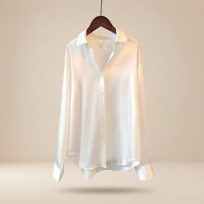 Chazzy - Elegante Glanzbluse