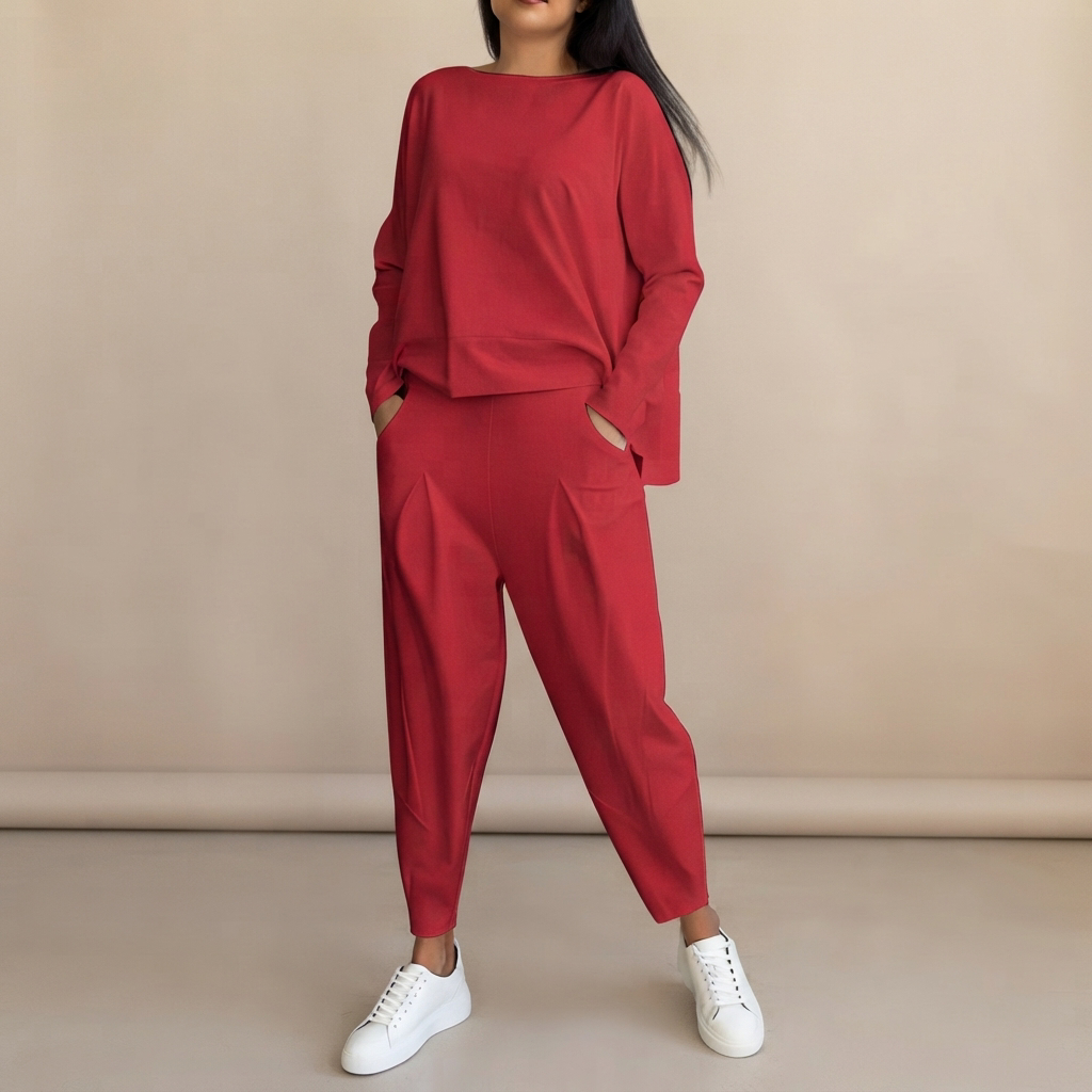 Emilyn - Bequemes Set mit weiter Hose
