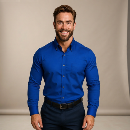 Giovanni - Anpassungsfähiges Langarm-Poloshirt
