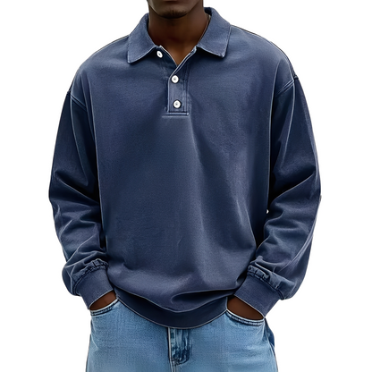 Chris - Klassisches, dickes Langarmshirt für Herren