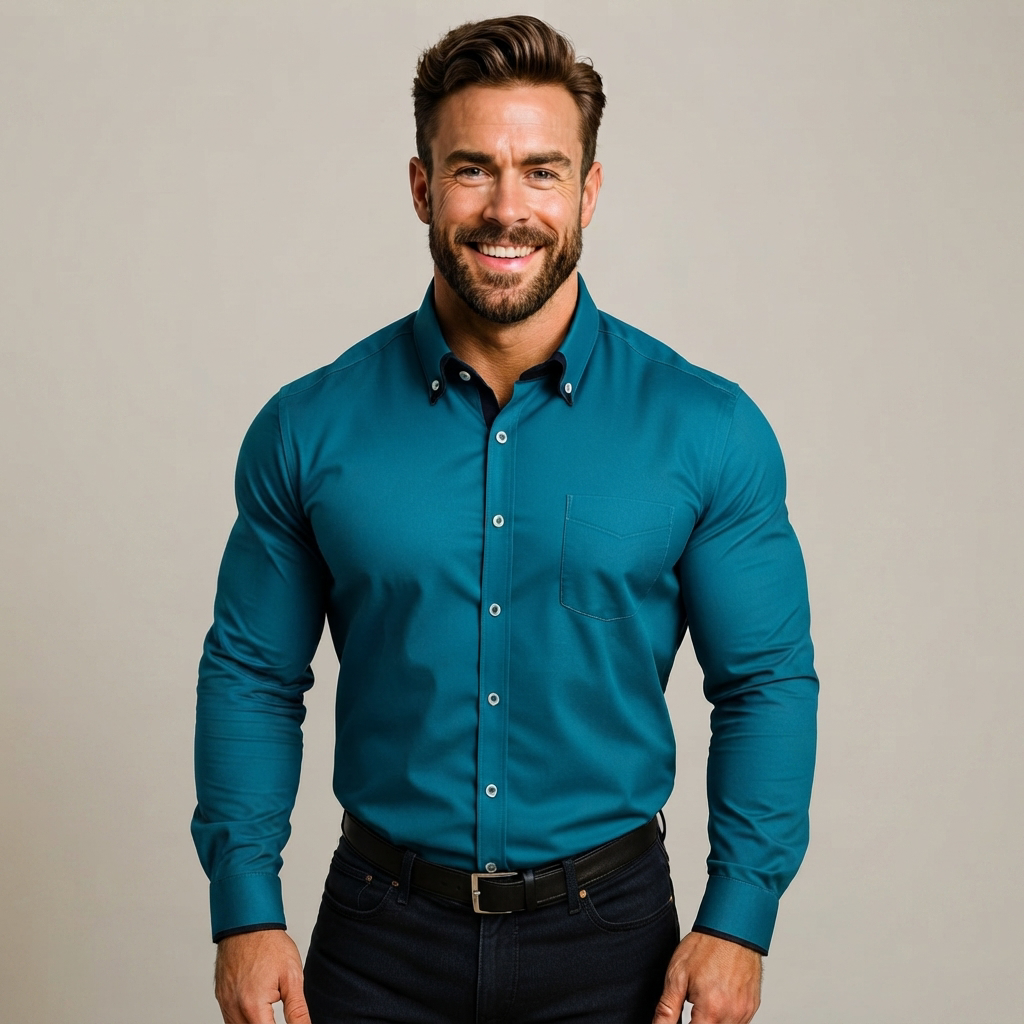 Giovanni - Anpassungsfähiges Langarm-Poloshirt
