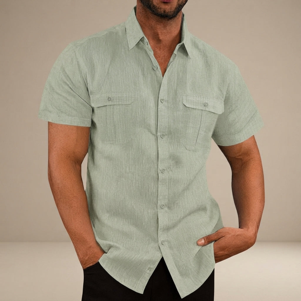 Lewys - Bequemes Button-Down-Poloshirt