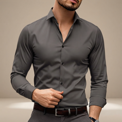 Percy - Bequemes Langarm-Poloshirt