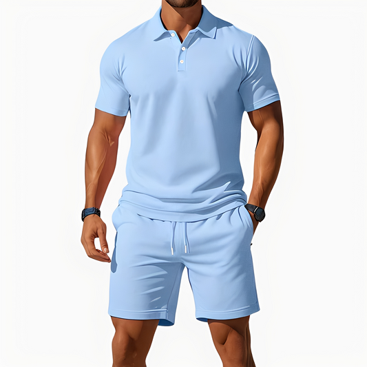 Aldrin - Trendiges Polo- und Short-Set für Herren