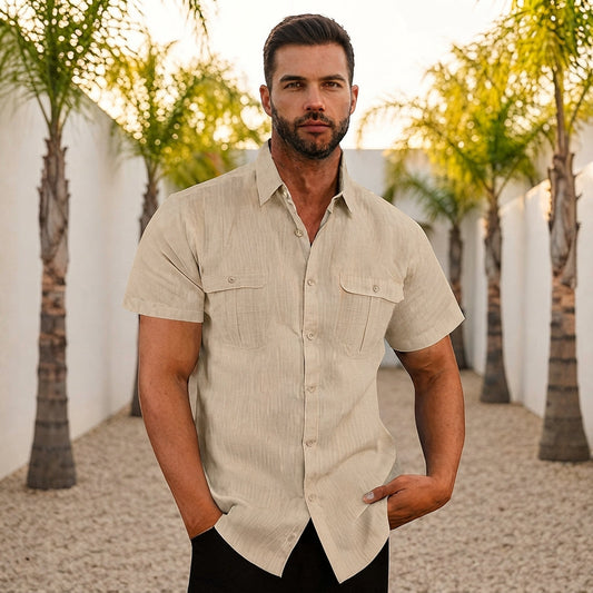 Lewys - Bequemes Button-Down-Poloshirt