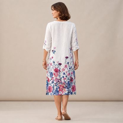 Ninna - Elegantes und weiches Kleid mit V-Ausschnitt