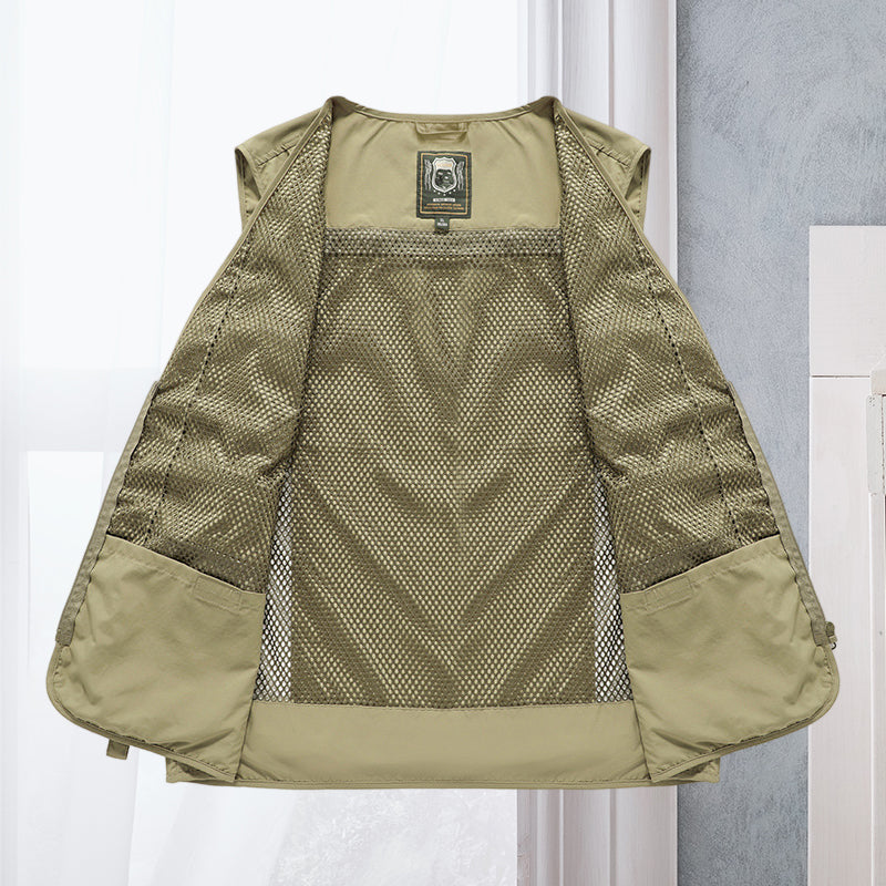 Alessandra – Netz-Gilet Cargo mit Taschen