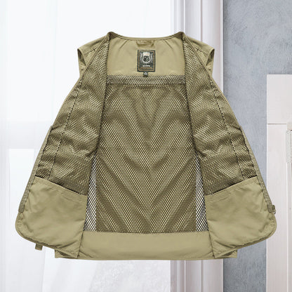 Alessandra – Netz-Gilet Cargo mit Taschen
