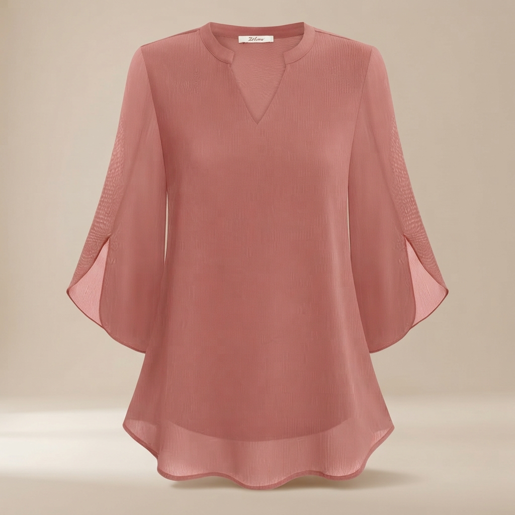 Arsine - Elegante, weit geschnittene Bluse mit V-Ausschnitt