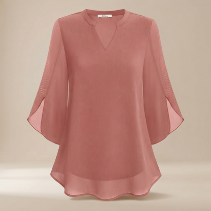 Arsine - Elegante, weit geschnittene Bluse mit V-Ausschnitt