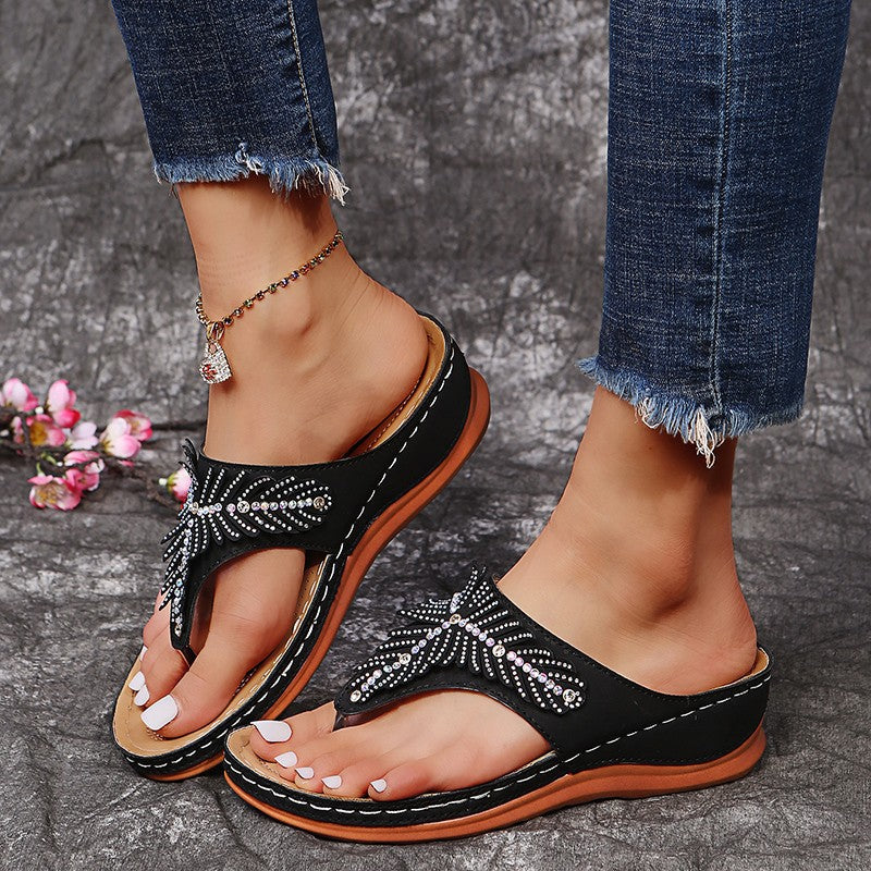 Roxanne - Modische Flip-Flops mit Strass für Damen