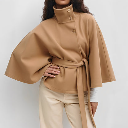Carine - Wickeljacke mit hohem Kragen für Damen