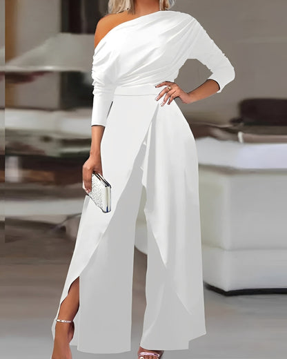 Carla - Eleganter Jumpsuit, weiter Schnitt für Damen