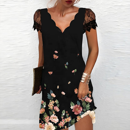 Vanessa - Elegantes Kleid mit Blumenmuster für Damen
