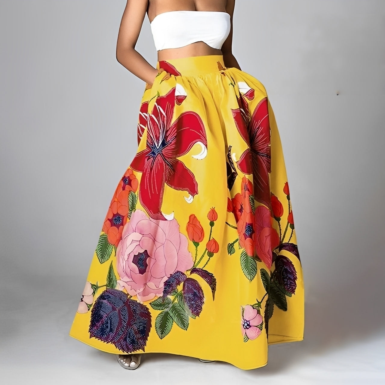 Jessica - Schicker Boho-Rock mit hoher Taille für Damen