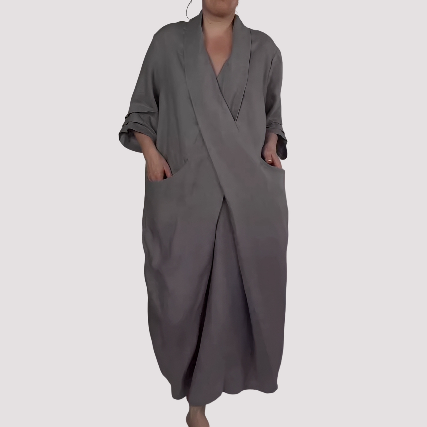 Alicia - Weites Maxikleid mit Tasche für Damen