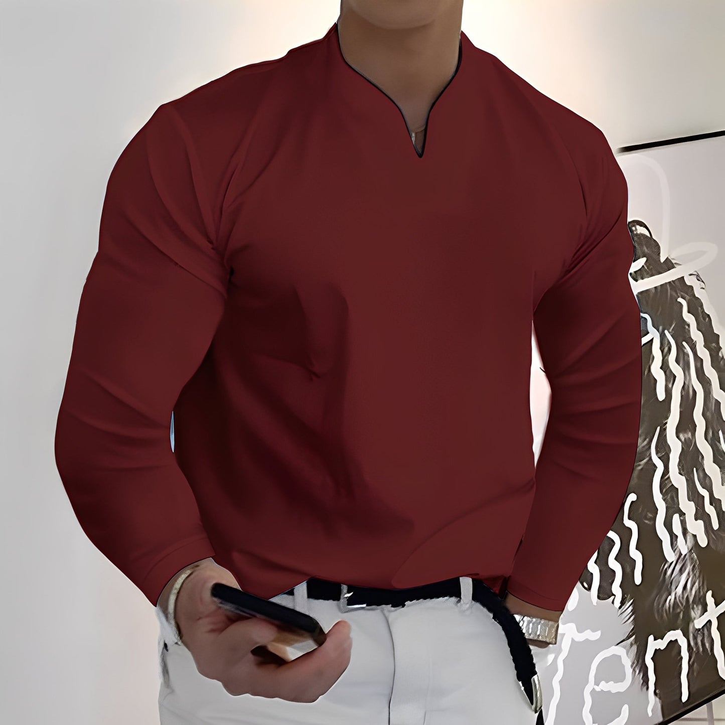 Corentin - Lässiges Langarmhemd für Herren