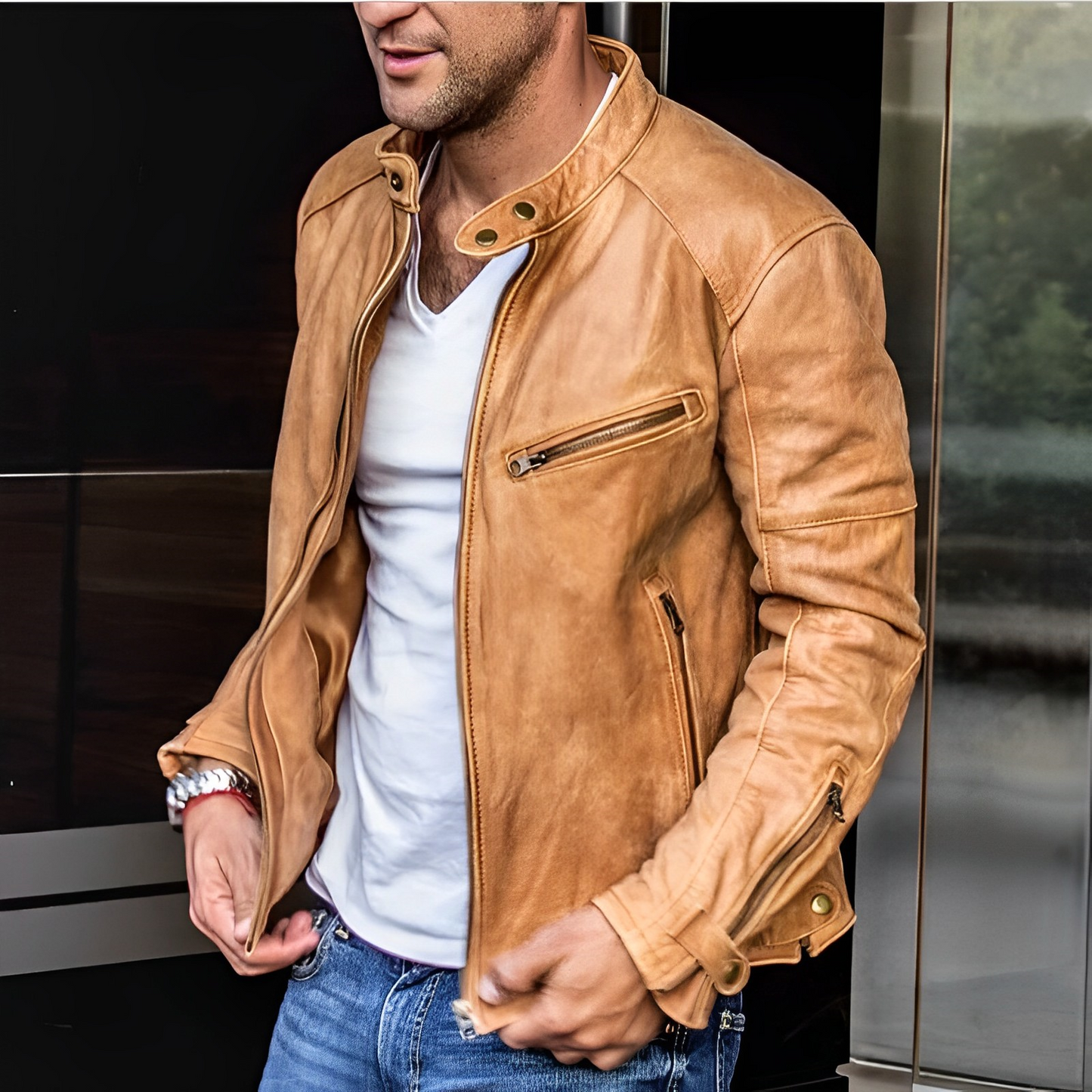 Dalton – Elegante Lederjacke Alle Jahreszeiten