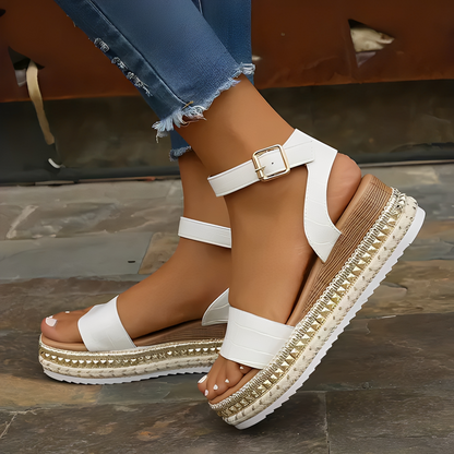 Evangelle - Sommer-Sandalen mit Knöchelriemen für Damen