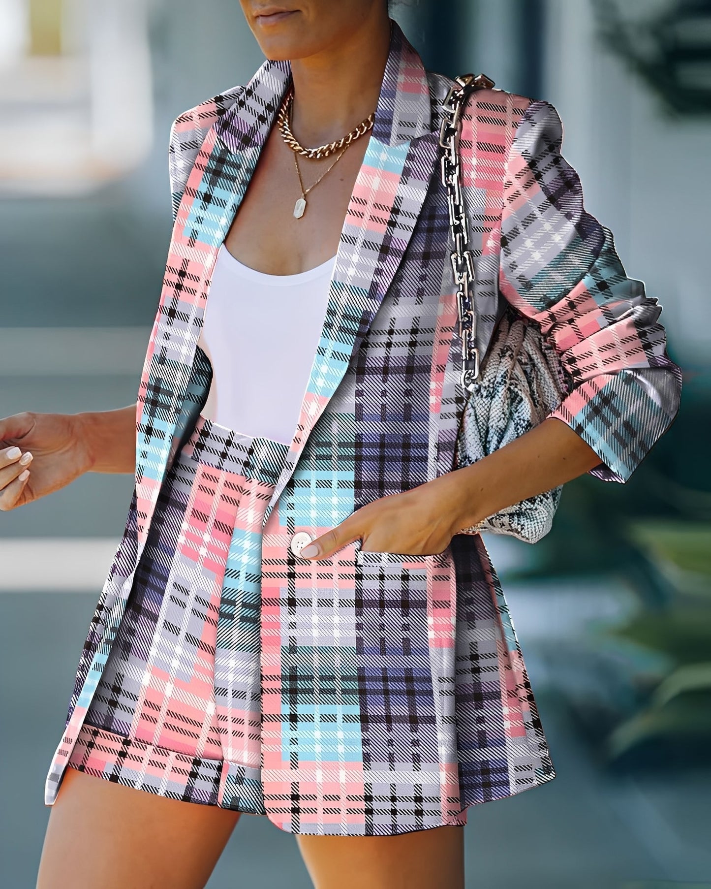Jessie - Lässiges Blazer- und Shorts-Set für Damen