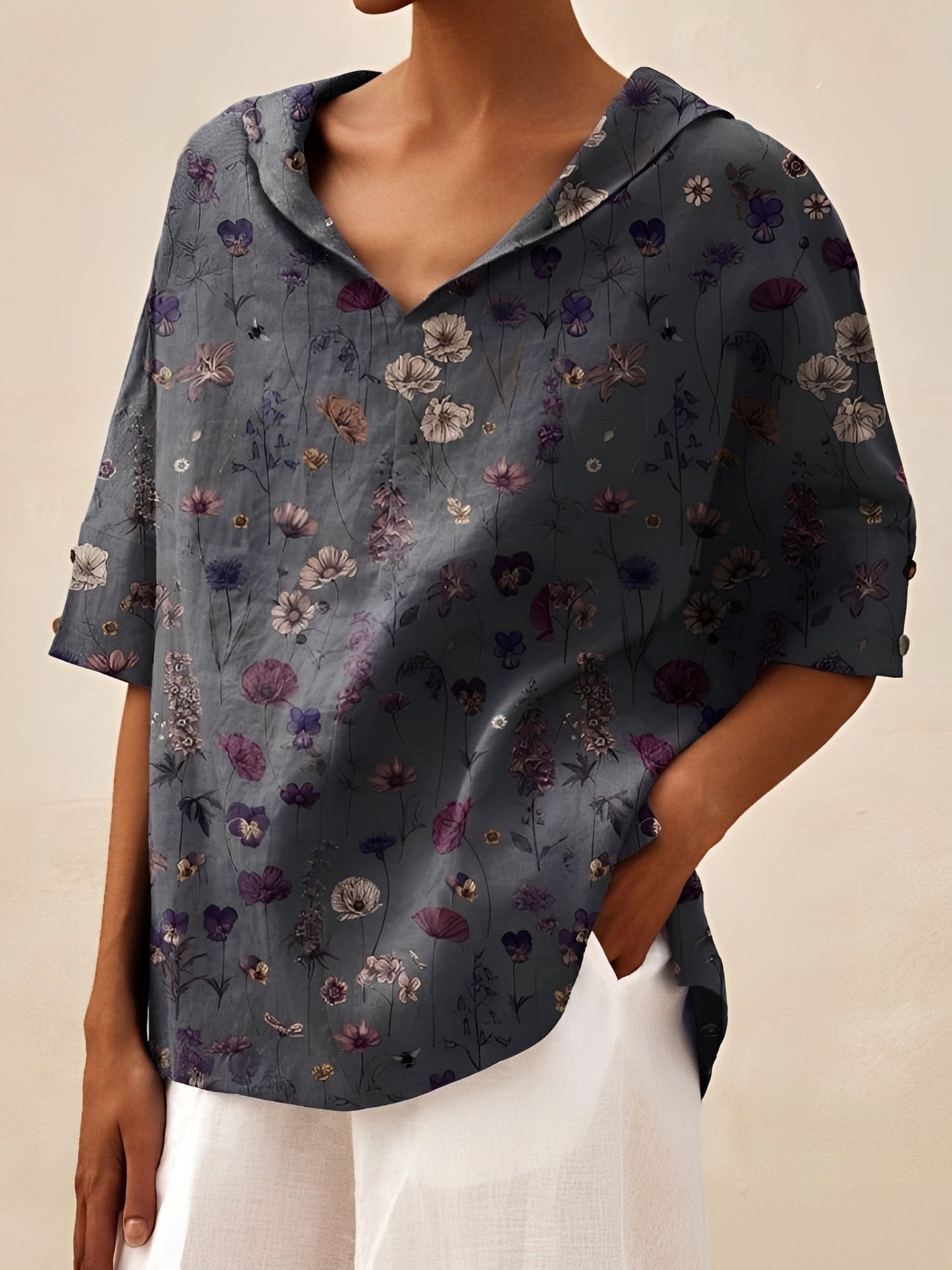 Angie - Lässige und weite Bluse für Damen