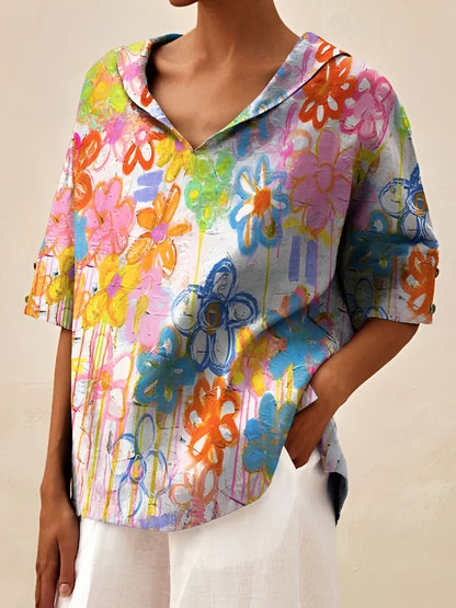 Angie - Lässige und weite Bluse für Damen