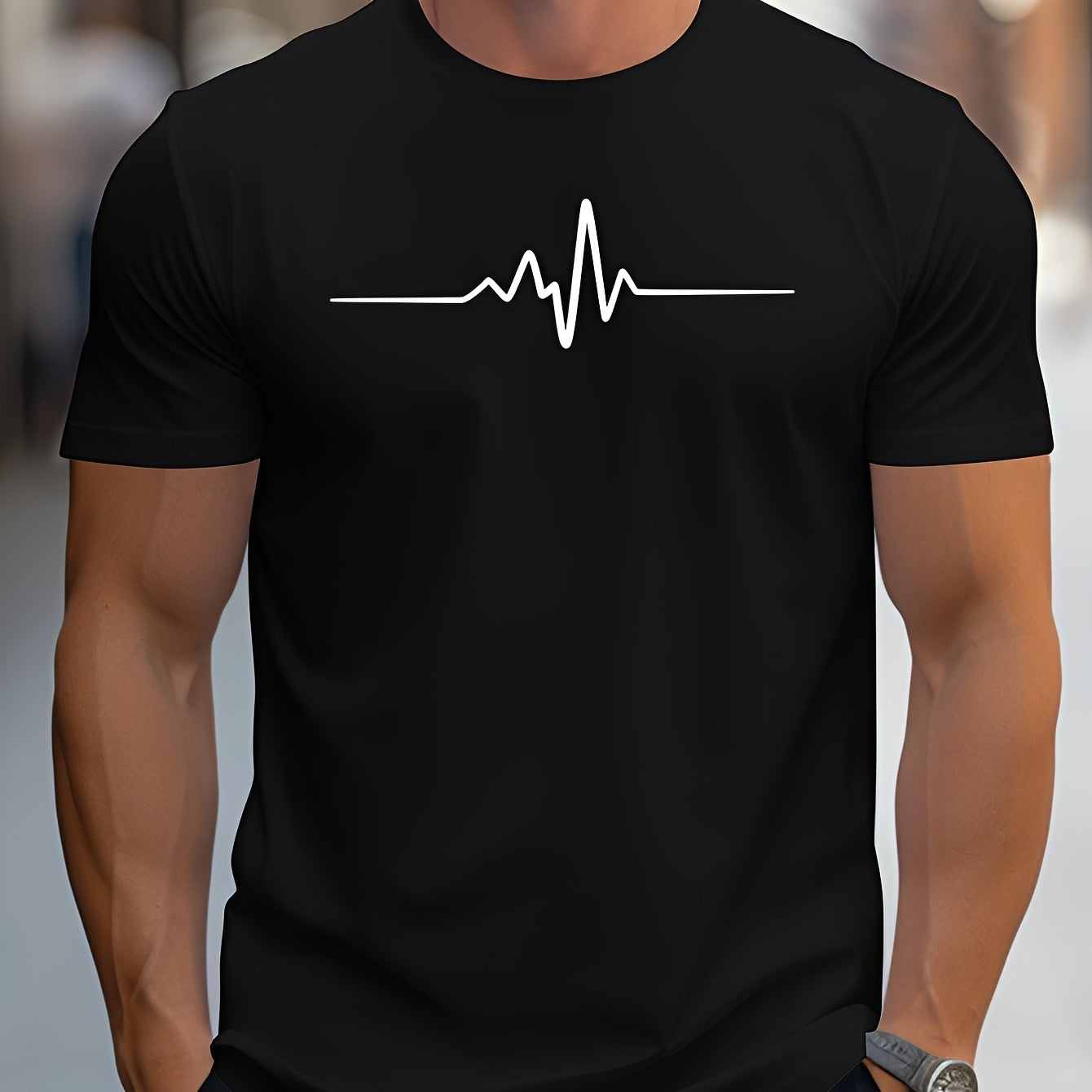 Russell - Bedrucktes T-Shirt mit schmaler Passform für Herren