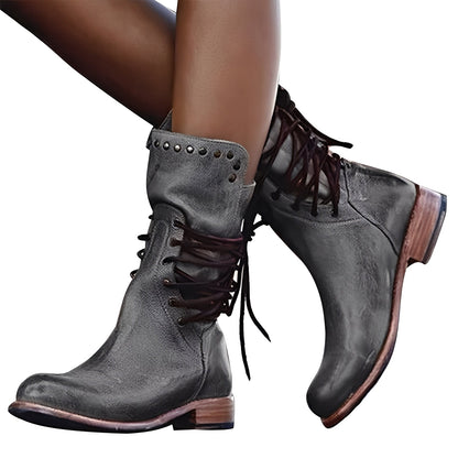 Alexandra - Lange Lederstiefel für Frauen