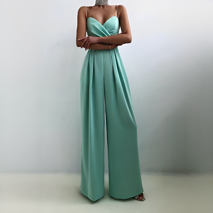 Glysha - Eleganter Jumpsuit mit weiten Beinen für Damen