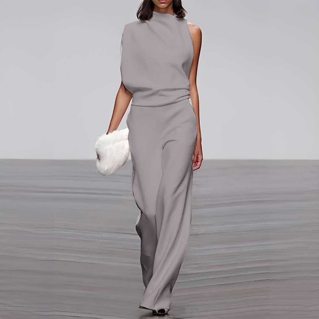 Noviem - Eleganter Overall mit Rundhalsausschnitt für Damen
