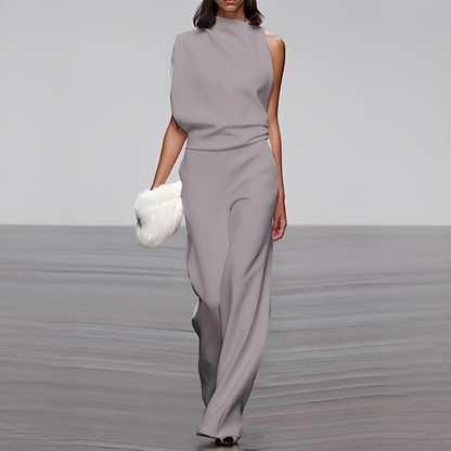 Noviem - Eleganter Overall mit Rundhalsausschnitt für Damen
