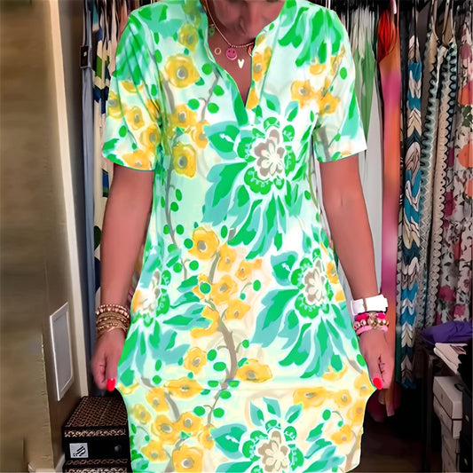 Abbie - Elegantes Kleid mit Blumenmuster für Damen