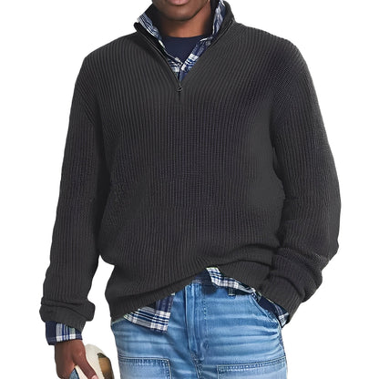 Edward - Moderner Herren-Pullover mit Reißverschluss