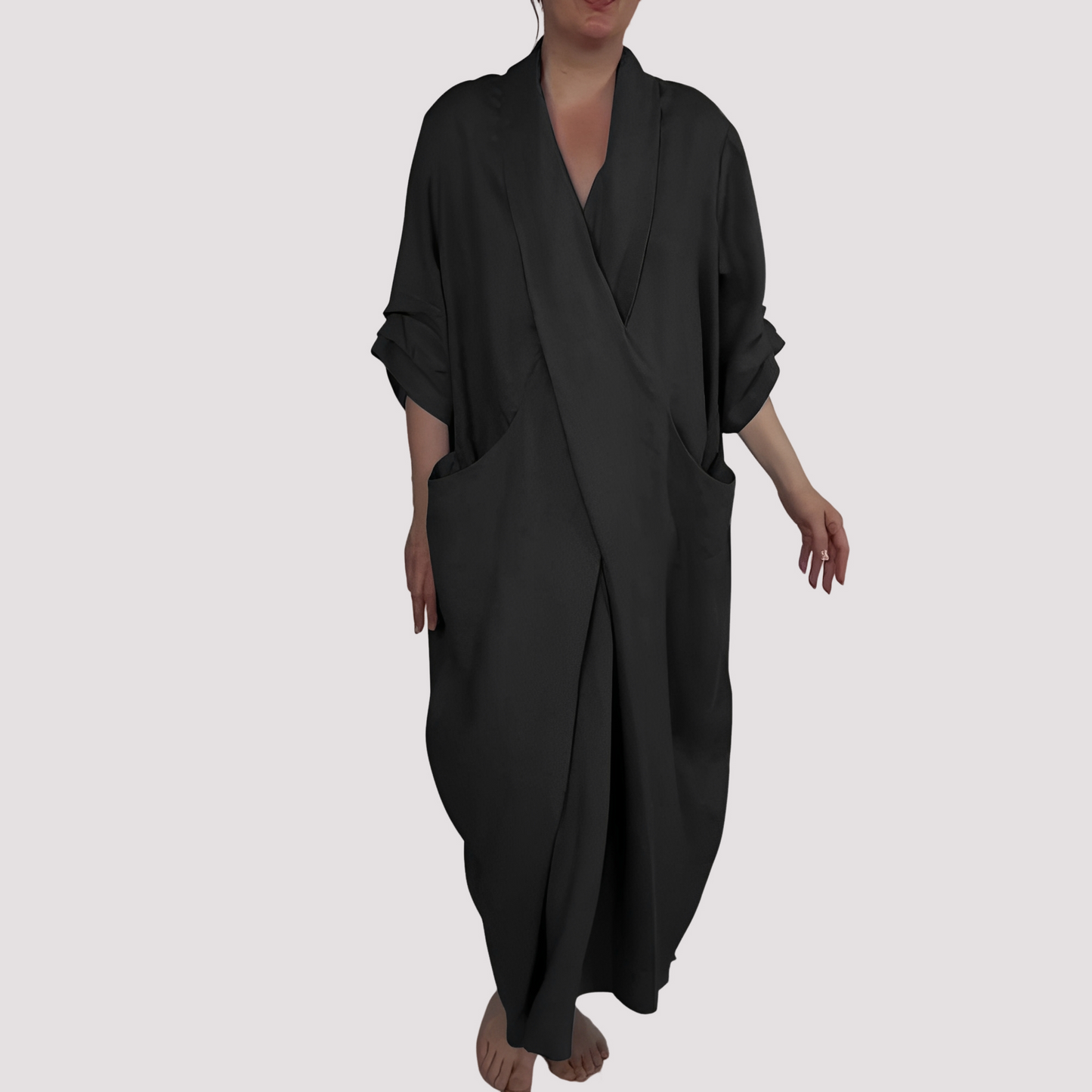 Alicia - Weites Maxikleid mit Tasche für Damen