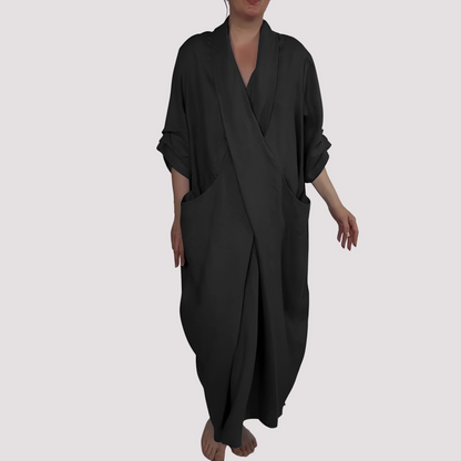 Alicia - Weites Maxikleid mit Tasche für Damen