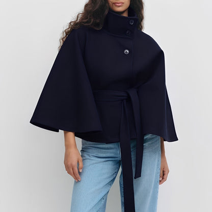 Carine - Wickeljacke mit hohem Kragen für Damen