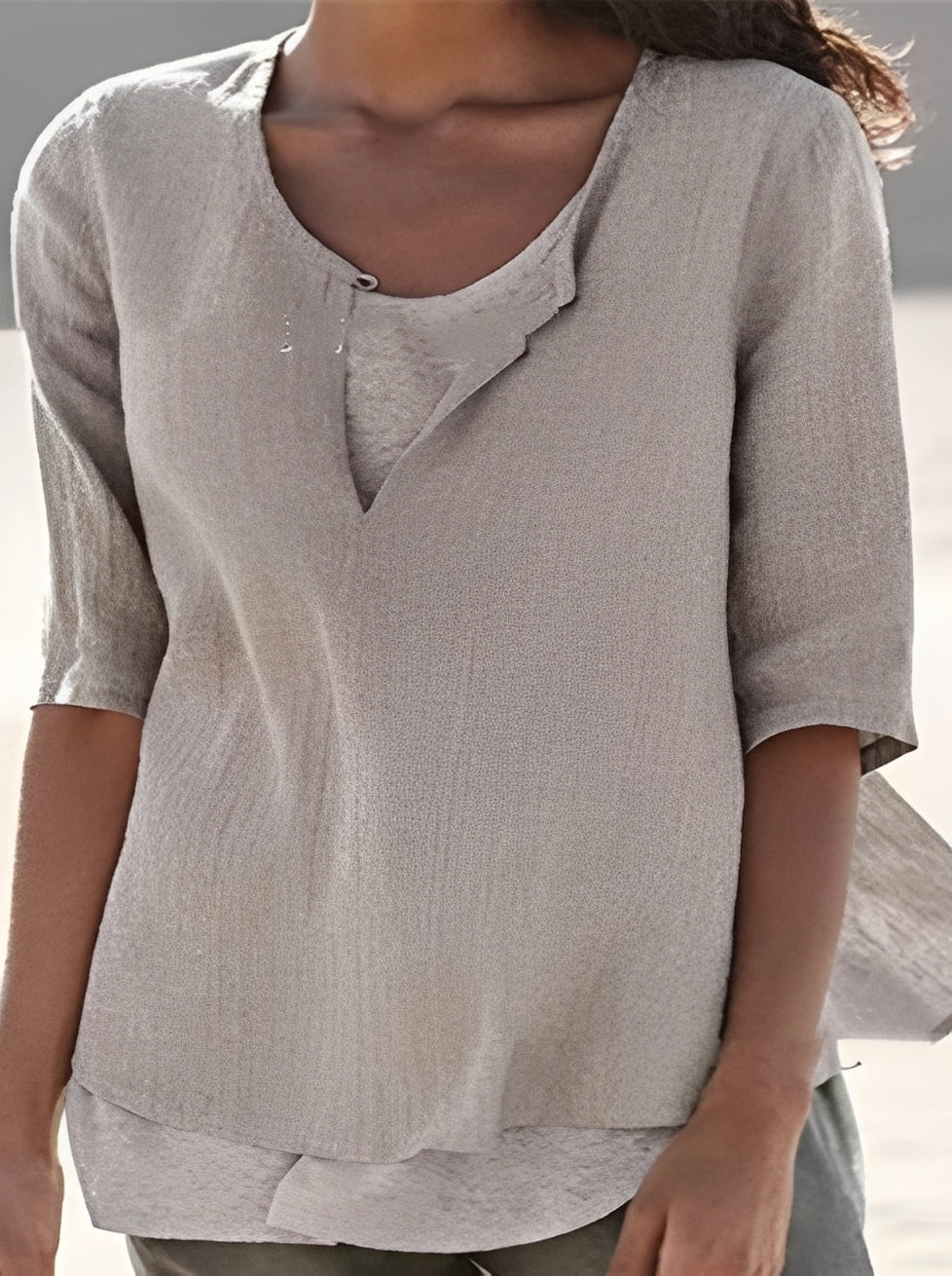 Shania - Elegante Bluse mit Lagenlook für Damen
