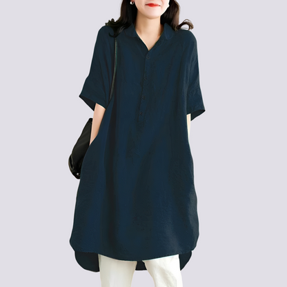 Deborah - Weites und lässiges Hemdkleid für Damen