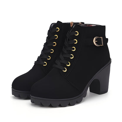 Roxanne - Modische Damenstiefeletten mit Blockabsatz