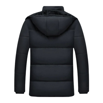 Tyrone – Herren-Wintermantel in Schwarz