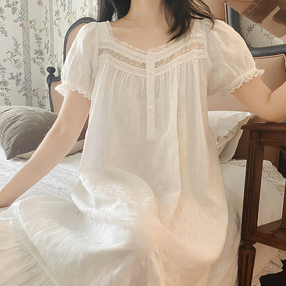 Rhonda - Bequemes, kurzes und dünnes Kleid mit kurzen Ärmeln für Damen
