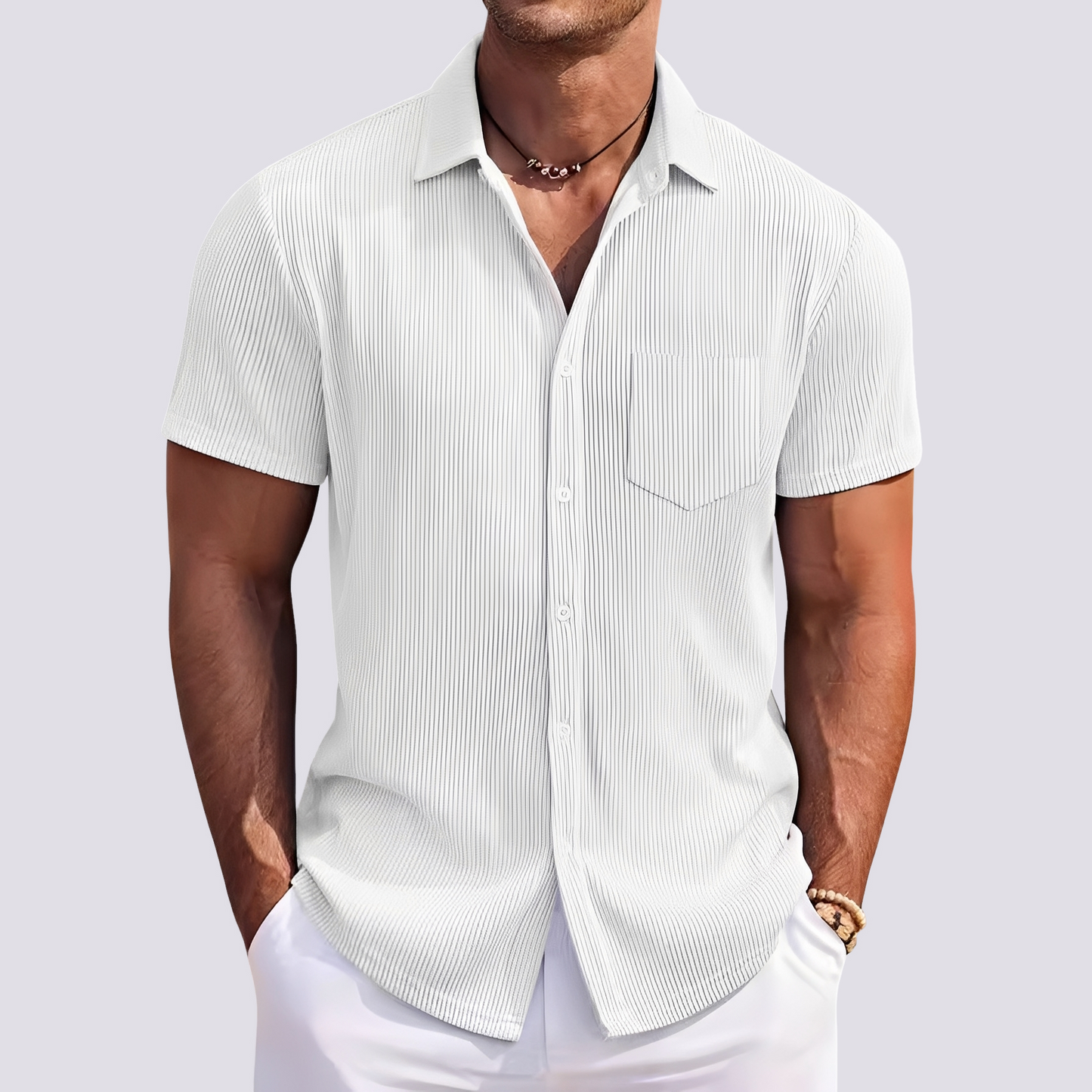 James - Elegantes gestreiftes Hemd für Herren