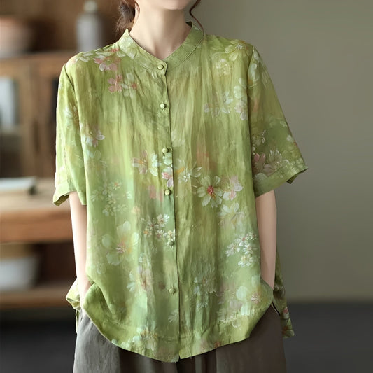 Alana - Elegante Bluse mit halblangen Ärmeln für Damen