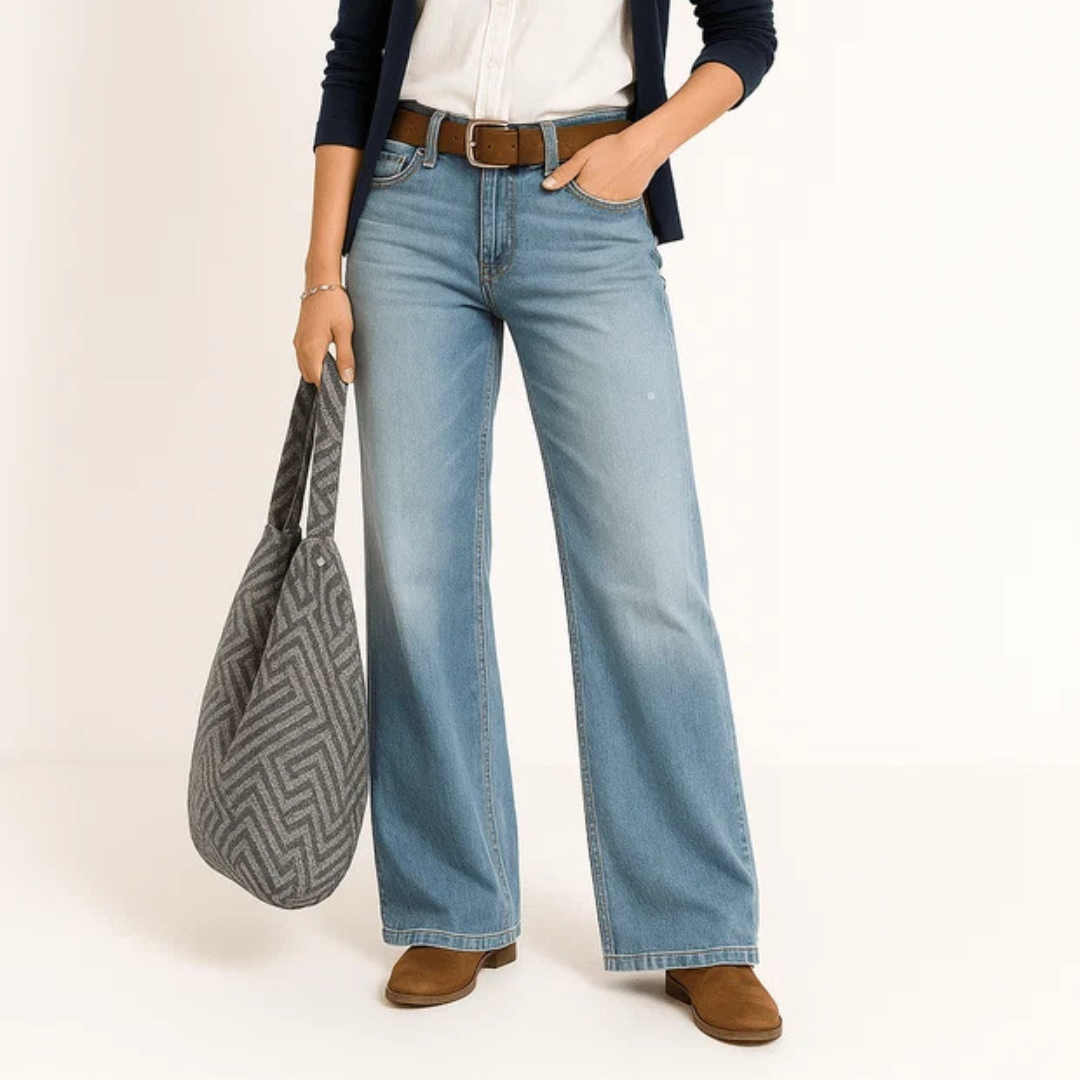 Majken - Modische Jeans mit weitem Bein