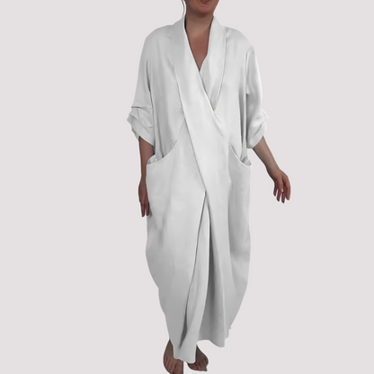 Alicia - Weites Maxikleid mit Tasche für Damen