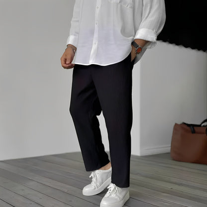 Tristan - Lässige, gerade und weite Hose für Herren